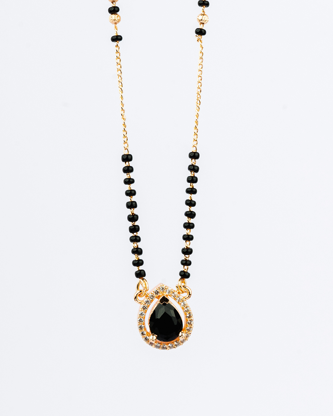 Midnight Teardrop Mangalsutra